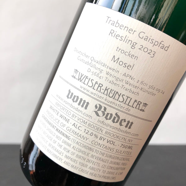 2023 Weiser-Künstler Riesling Gaispfad Grand Cru, Mosel, Germany