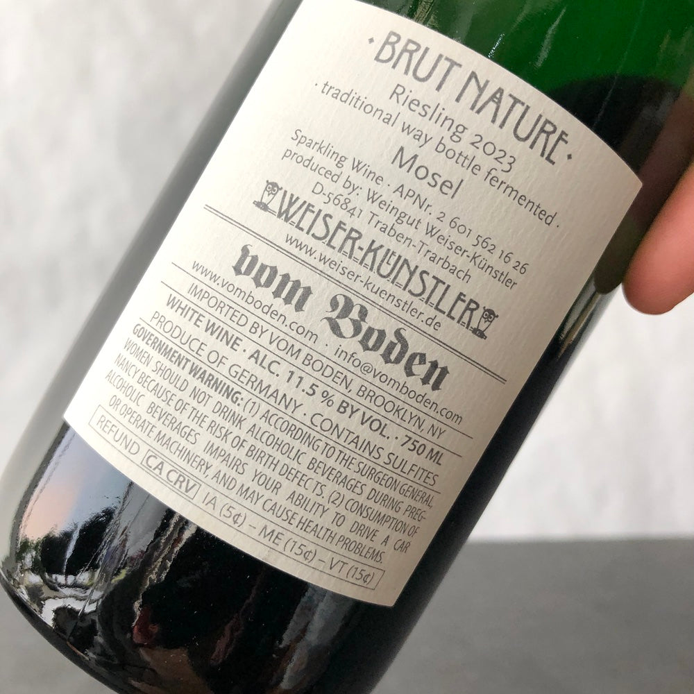 2023 Weiser-Künstler Riesling Zeppwingert Brut Nature Sekt