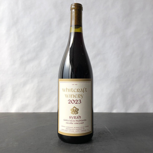 2023 Whitcraft Winery Escolle Vineyard Syrah, Santa Lucia Highlands, USA