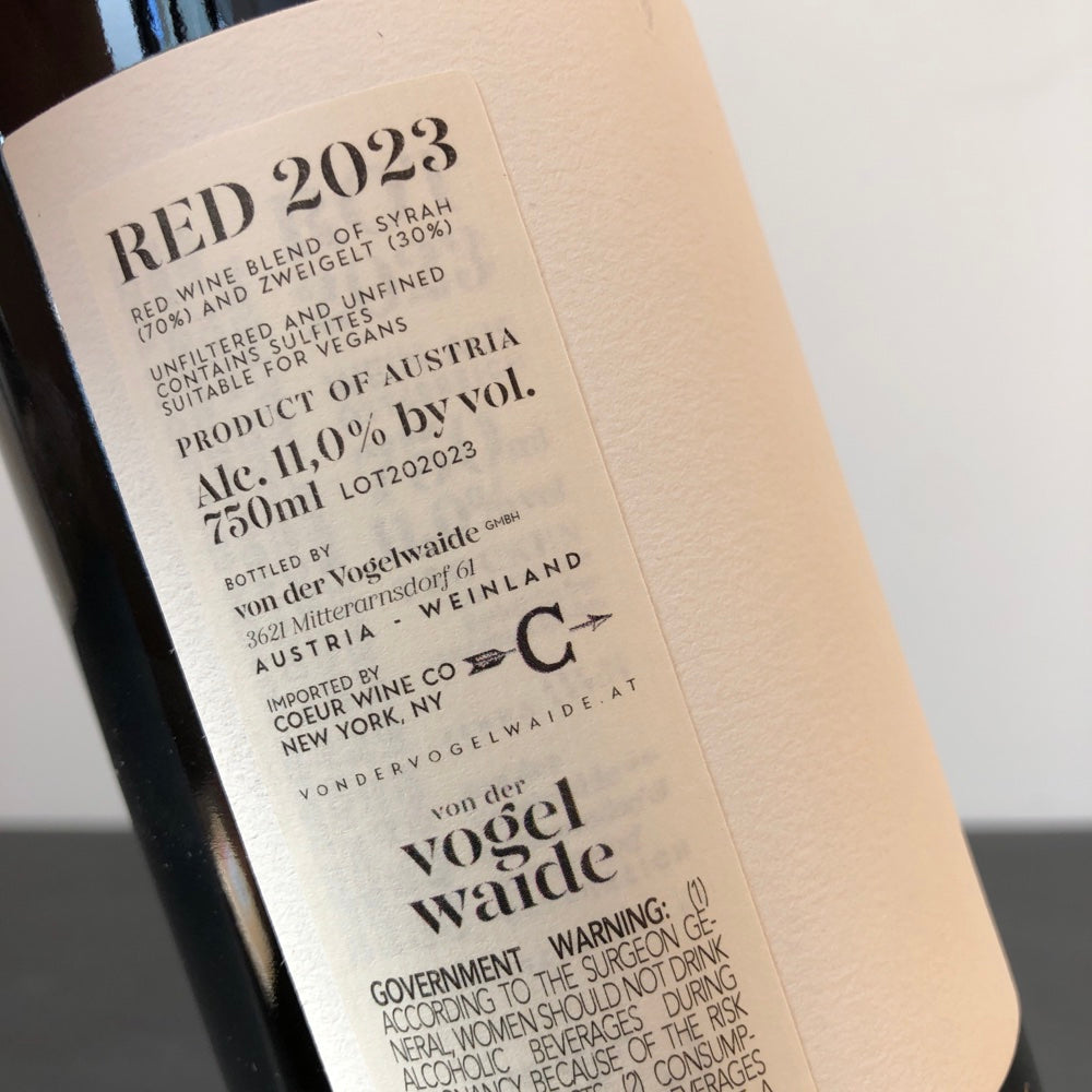 2023 von der Vogelwaide 'Kane Grade' Red, Wachau, Austria