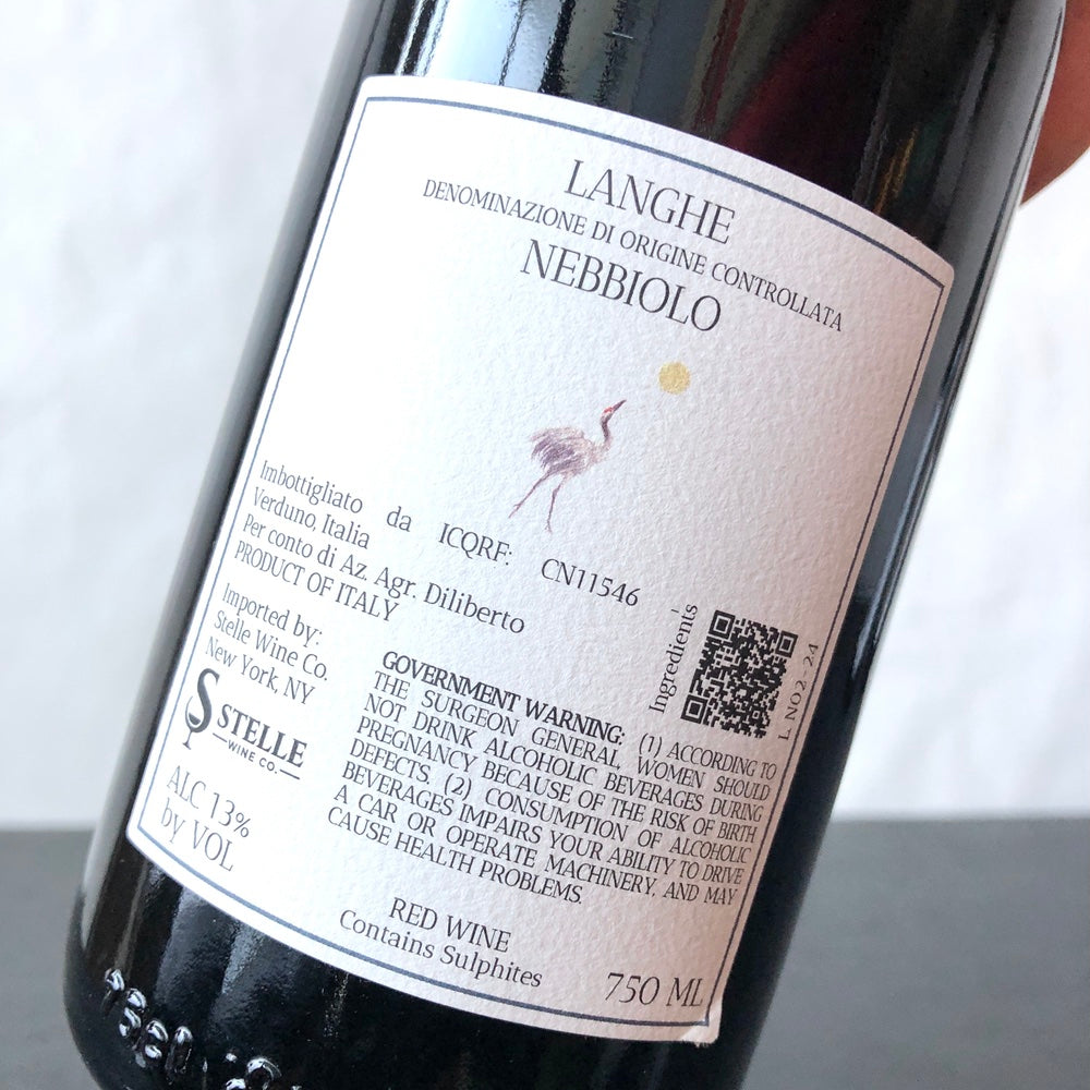 2024 Azienda Agricola Diliberto, Langhe Nebbiolo, Piedmont, Italy
