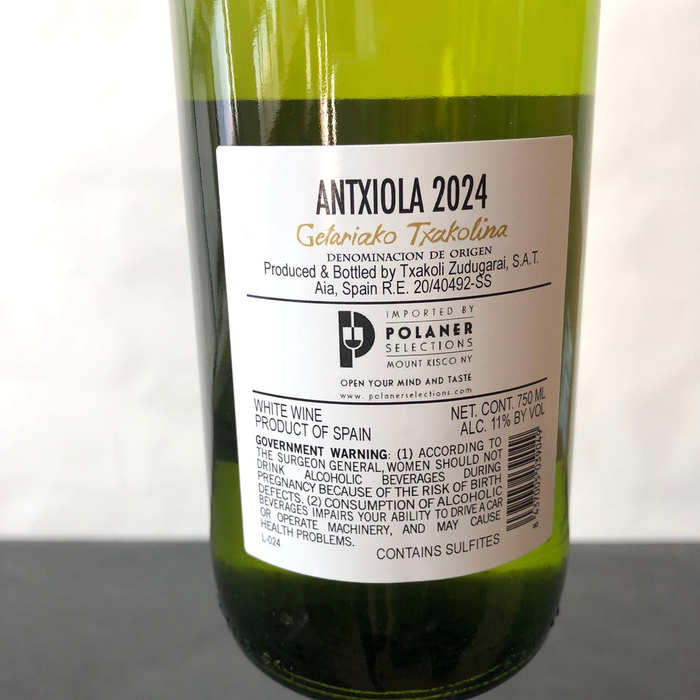 2024 Bodegas Zudugarai 'Antxiola' Txakoli Getariako Txakolina, Spain