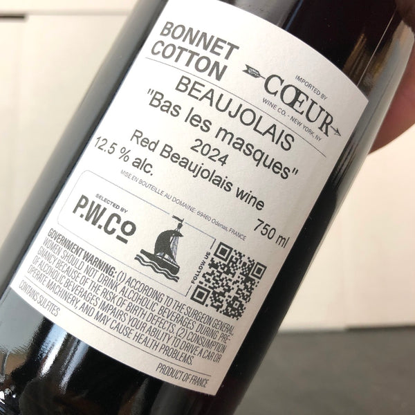 2024 Bonnet Cotton, ‘Bas Les Masques’  Beaujolais, France