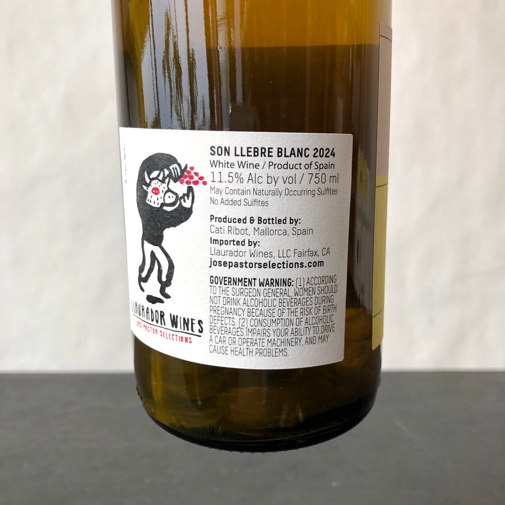 2024 Cati Ribot Mallorca Son Llebre Ve D'Avior Blanc, Balearic Islands Spain