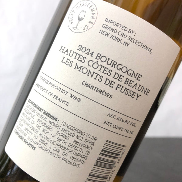 2024 Chantereves, Bourgogne Hautes Cotes Blanc les Monts de Fussey, Burgundy, France