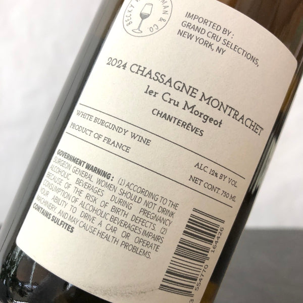 2024 Chantereves, Chassagne Montrachet Blanc 1er Cru 'Les Morgeots', Burgundy, France