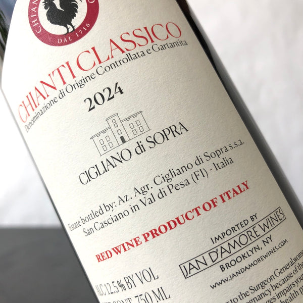 2024 Cigliano di Sopra Chianti Classico, Tuscany, Italy