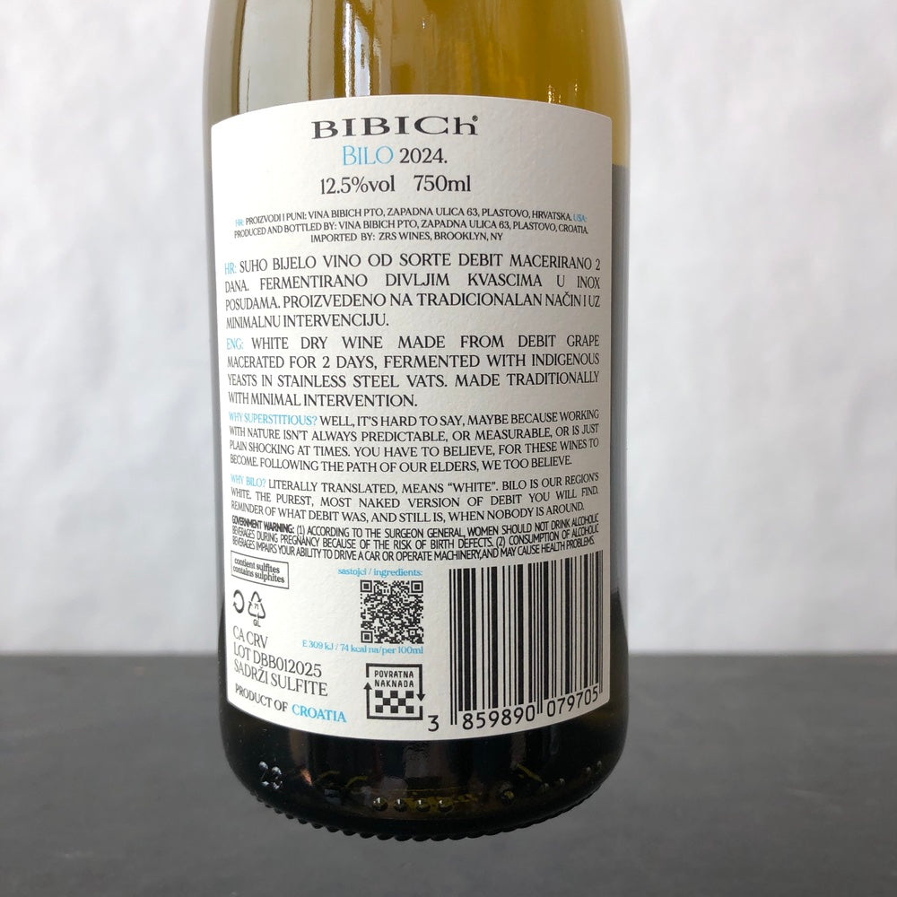 2024 Domaine Bibich 'Bilo' Dalmatia, Croatia