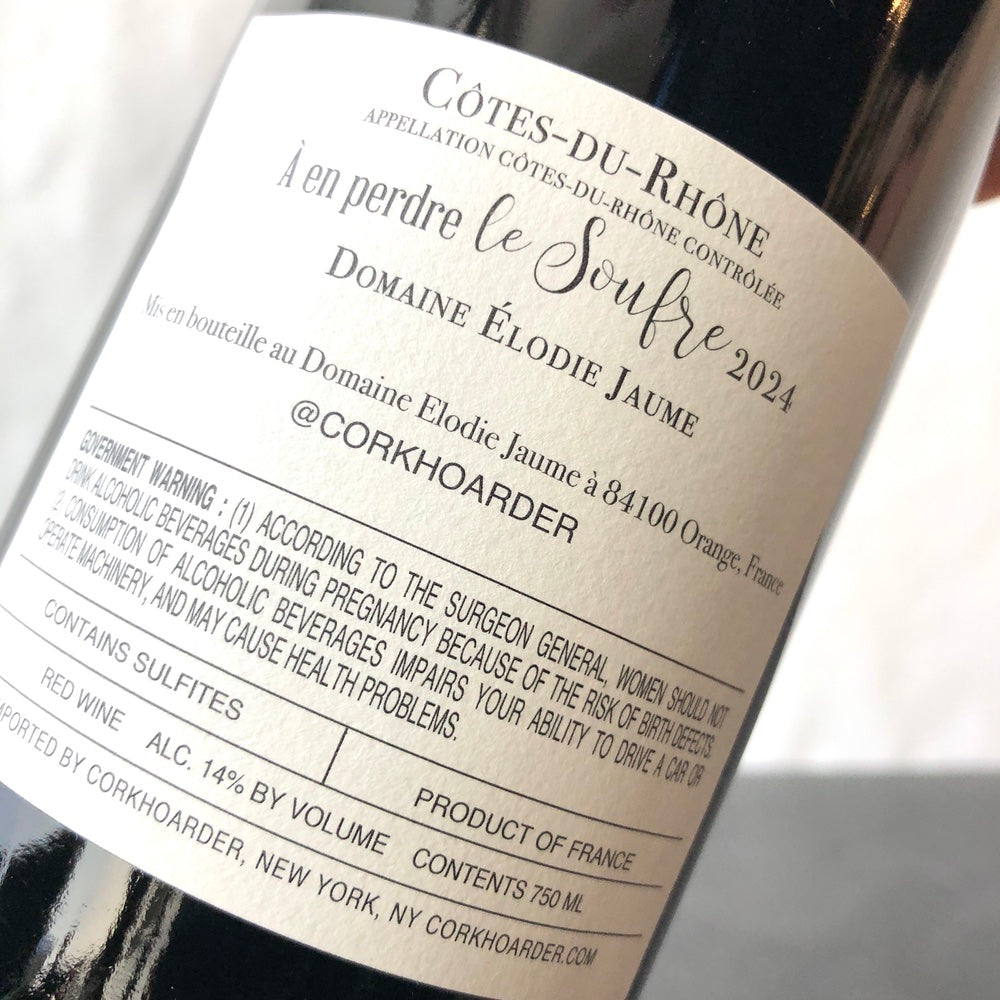 2024 Domaine Elodie Jaume A En Perdre Le Soufre Cotes du Rhone Rouge