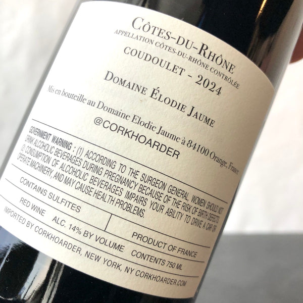 2024 Domaine Elodie Jaume Cotes du Rhone 'Coudoulet' Rhone, France