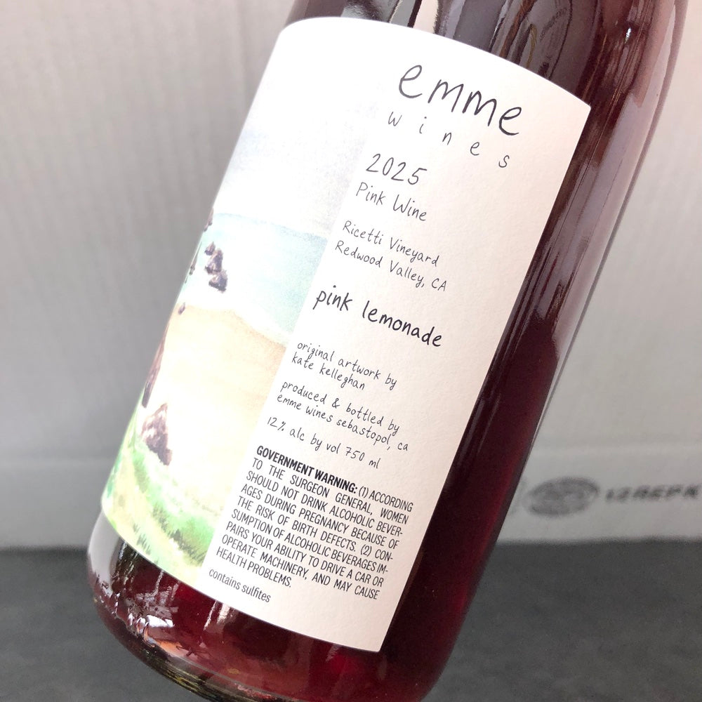 2024 Emme Wines 'Pink Lemonade' Ricetti Vineyard Redwood Valley, USA