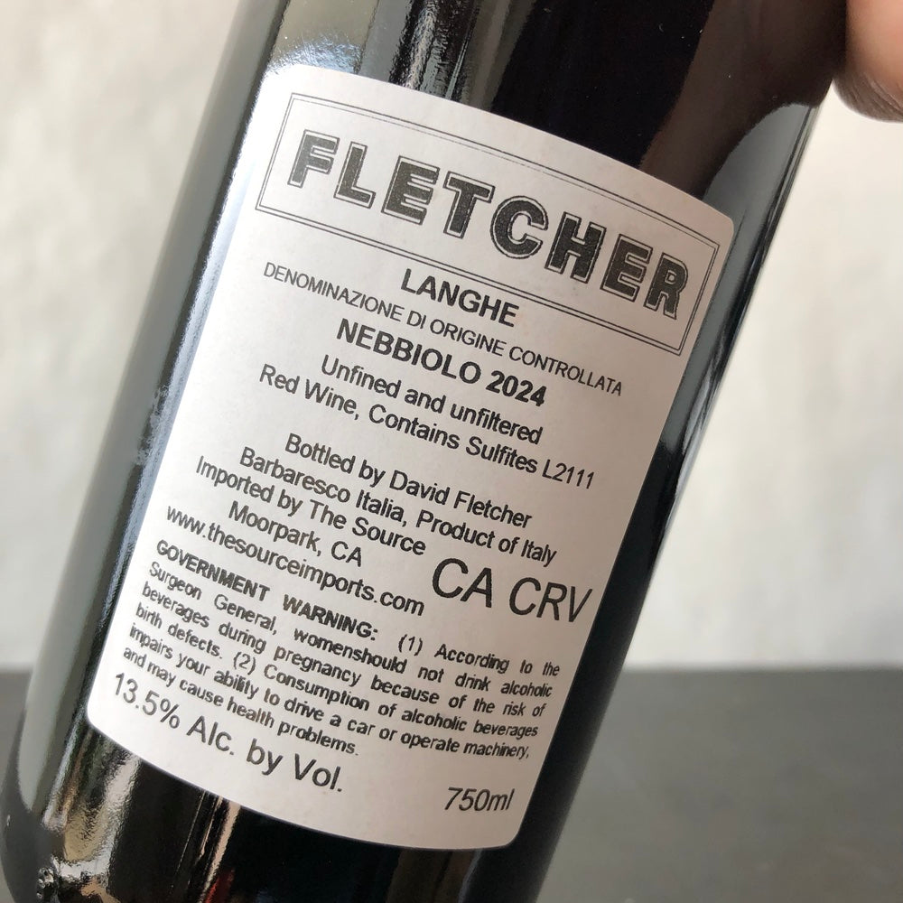 2024 Fletcher, Langhe Nebbiolo, Piedmont, Italy