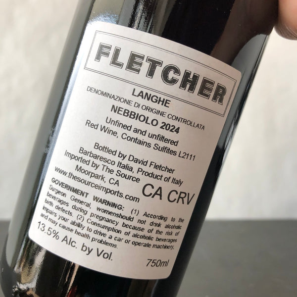 2024 Fletcher, Langhe Nebbiolo, Piedmont, Italy