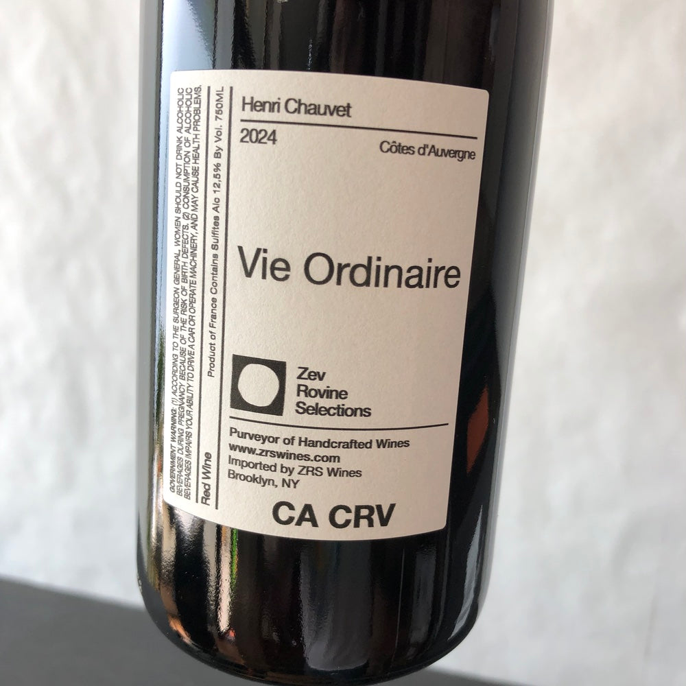 2024 Henri Chauvet Vie Ordinaire, Vin de France