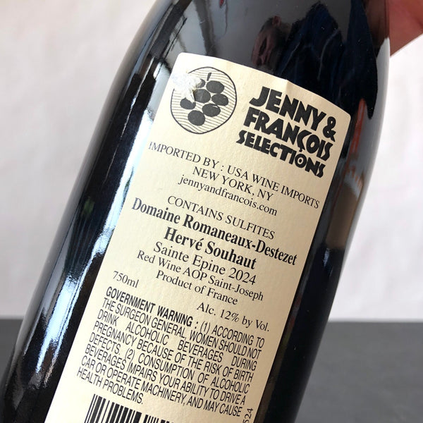 2024 Herve Souhaut Domaine Romaneaux-Destezet, Sainte Epine IGP, Ardeche, France