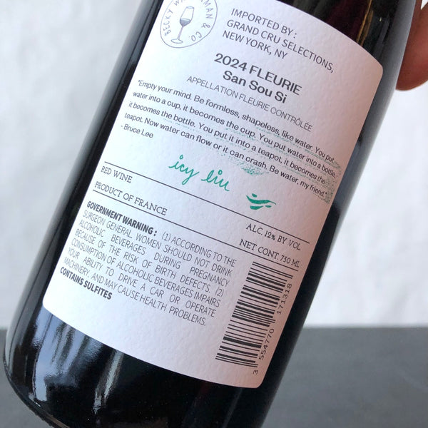 2024 Icy Liu 'Fleurie San Sou Si', Beaujolais, France