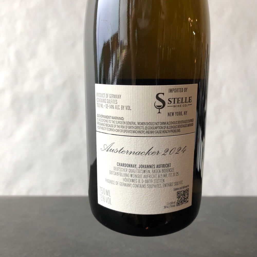 2024 Johannes Aufricht 'Austernacker' Chardonnay, Baden, Germany