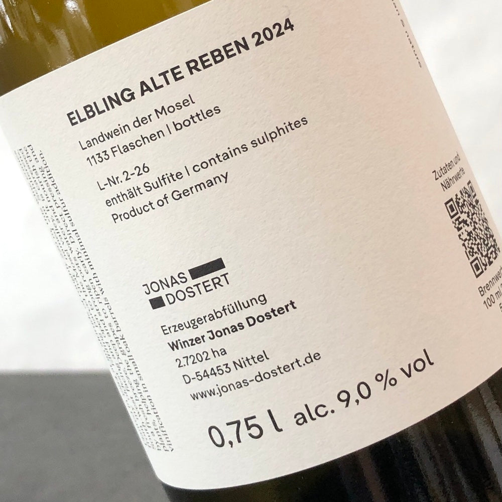 2024 Jonas Dostert Elbling Alte Reben, Mosel, Germany