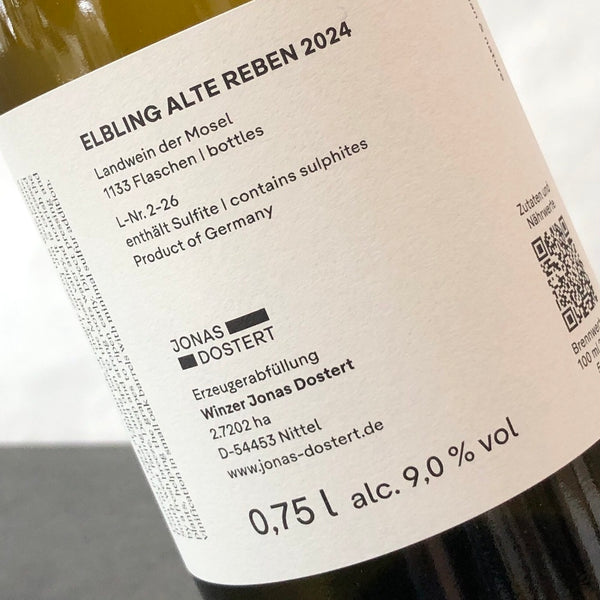 2024 Jonas Dostert Elbling Alte Reben, Mosel, Germany