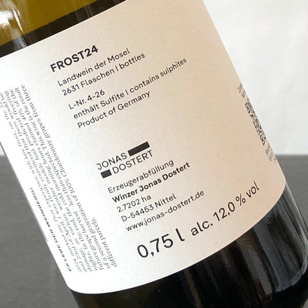 2024 Jonas Dostert 'Frost' Chardonnay, Mosel, Germany