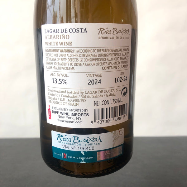 2024 Lagar de Costa, Albarino, Rias Baixas, Spain
