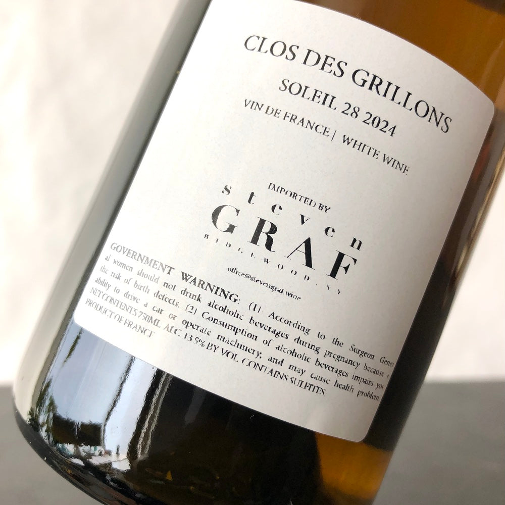 2024 Les Clos des Grillons (Nicolas Renaud) 'Soliel 28' VDF, Rhone, France