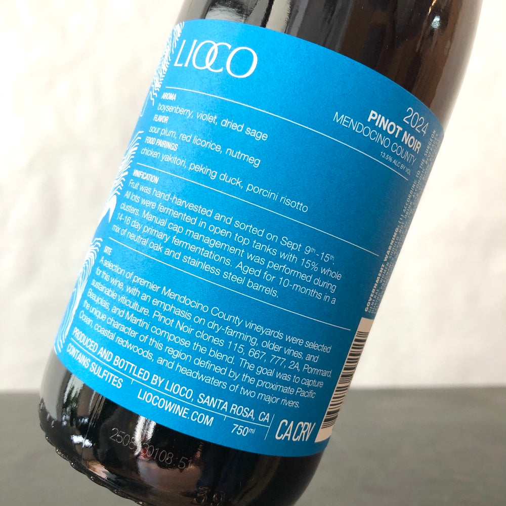2024 Lioco Pinot Noir Mendocino County, California, USA