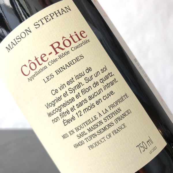2024 Maison Stephan Cote Rotie Les Binardes Rhone, France