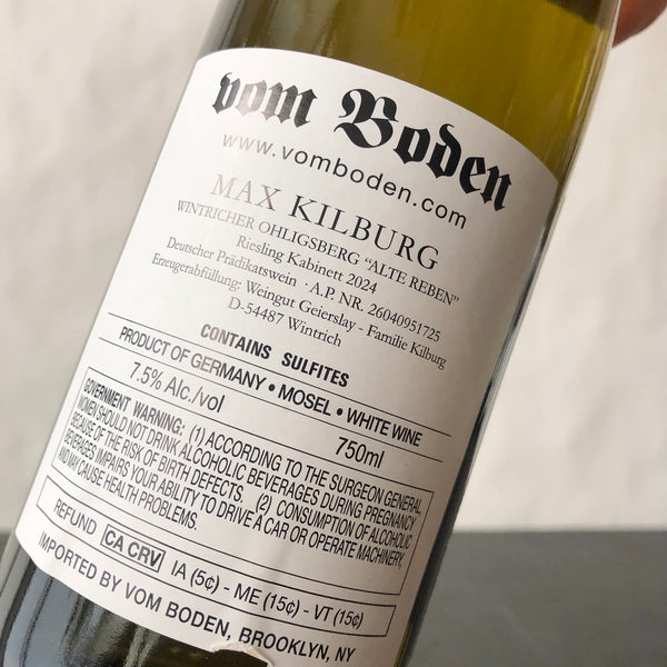 2024 Max Kilburg Ohligsberg Riesling Kabinett 