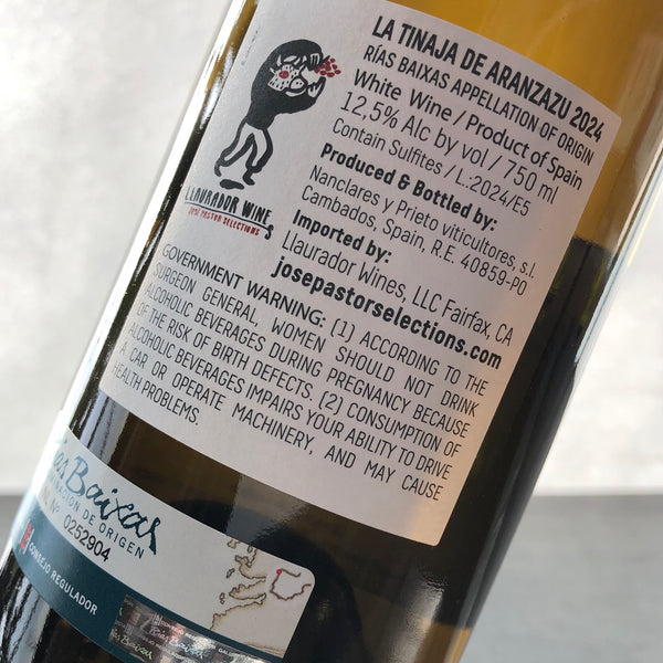 2024 Nanclares y Prieto 'La Tinaja de Aranzazu' Albarino, Rias Baixas, Spain