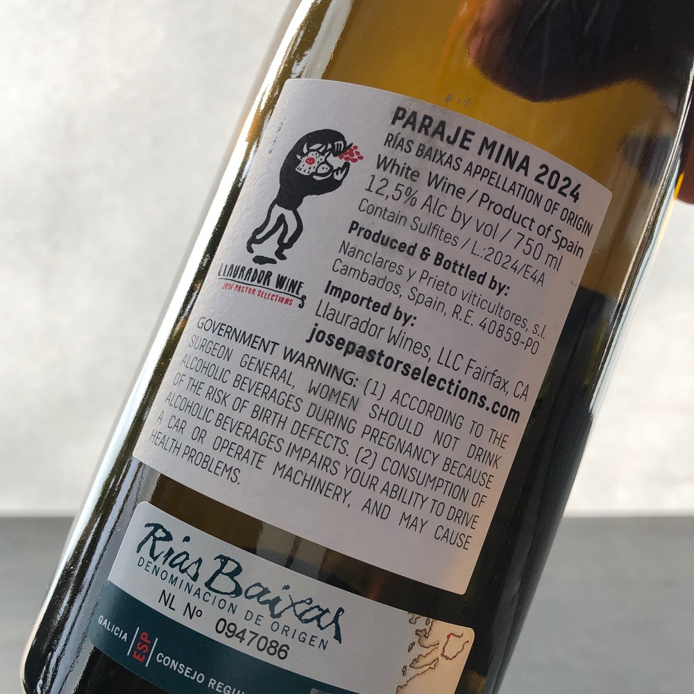 2024 Nanclares y Prieto 'Paraje Mina' Albarino, Rias Baixas, Spain