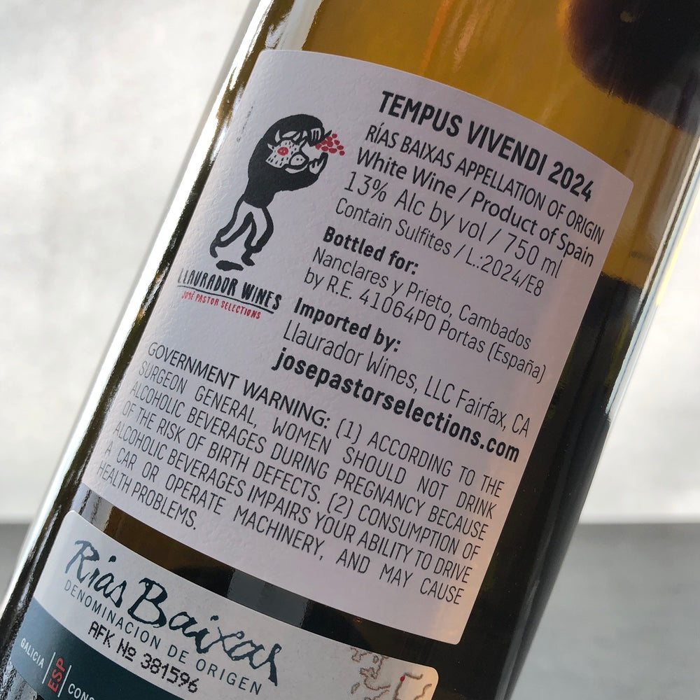 2024 Nanclares y Prieto 'Tempus Vivendi' Albarino Rias Baixas, Spain