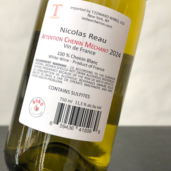 2024 Nicolas Reau Anjou Blanc Attention Chenin Mechant Loire, France