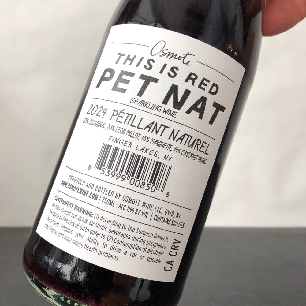 2024 Osmote Petillant Naturel 'This Is Red' Finger Lakes