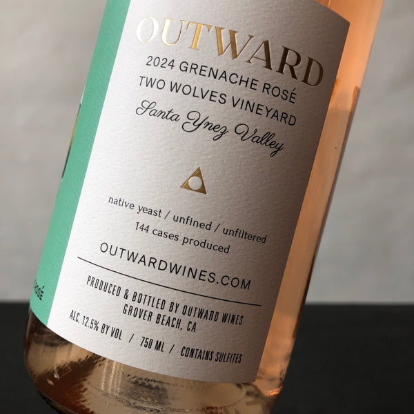 2024 Outward Grenache Rose Two Wolves Vineyard, Santa Ynez Valley, USA
