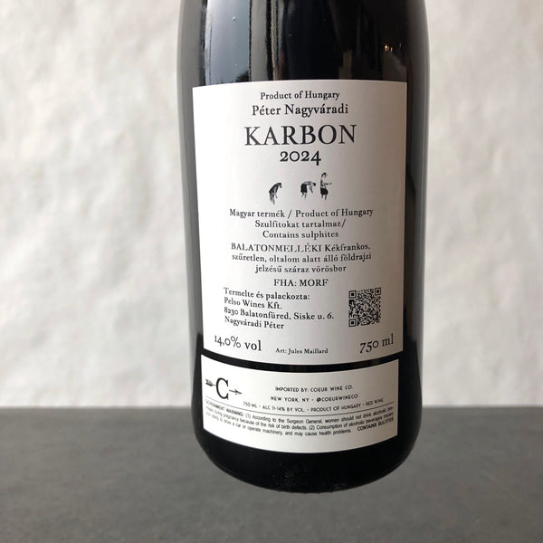 2024 Peter Nagyvaradi 'Karbon' Blaufrankisch, Balatonmelleki, Hungary