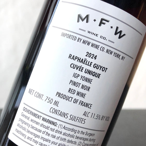 2024 Raphaelle Guyot 'Cuvee Unique' Pinot Noir