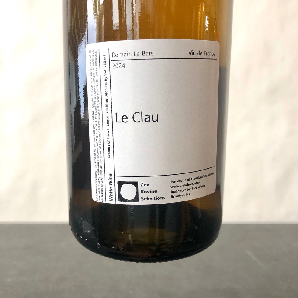 2024 Romain Le Bars Le Clau Blanc, Vin de France