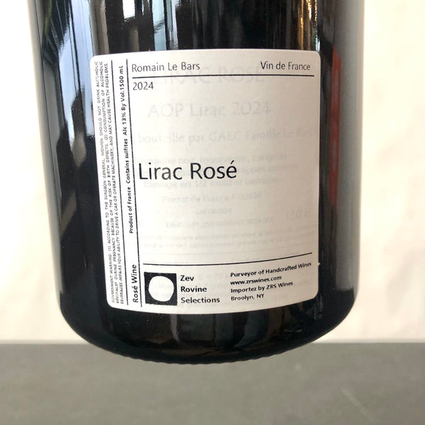 2024 Romain Le Bars Lirac Rose 1.5L Magnum, Rhone, France