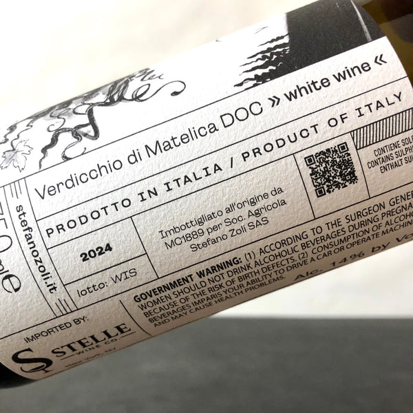 2024 Stefano Zoli Verdicchio di Matelica, Marche, Italy