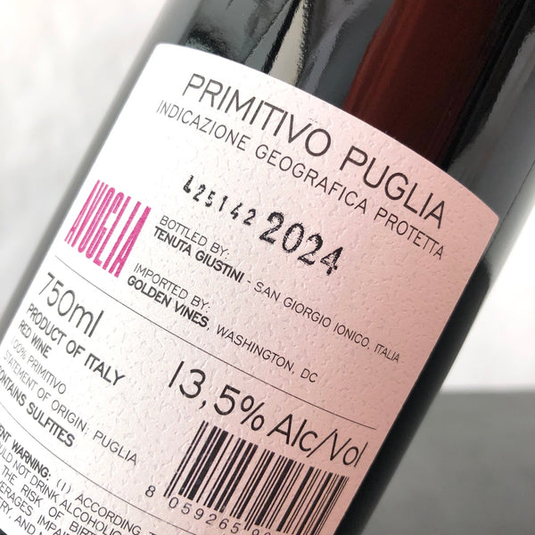 2024 Tenuta Giustini Avoglia Primitivo Puglia IGT Italy