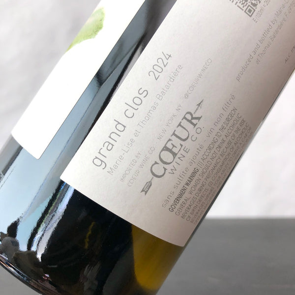 2024 Thomas Batardiere Chenin Blanc 'Grand Clos', Loire, France