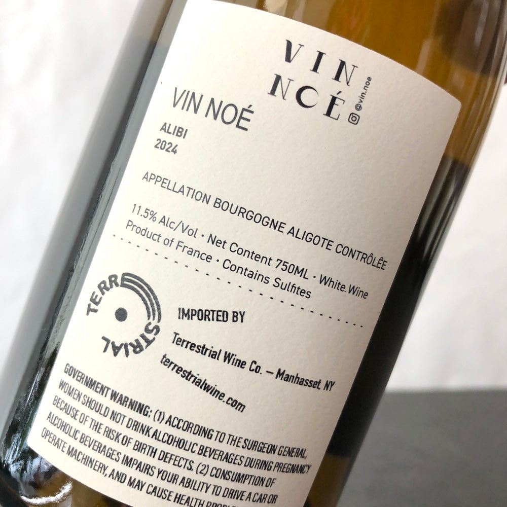 2024 Vin Noe Bourgogne Bouzeron Aligote 'Alibi', Burgundy, France