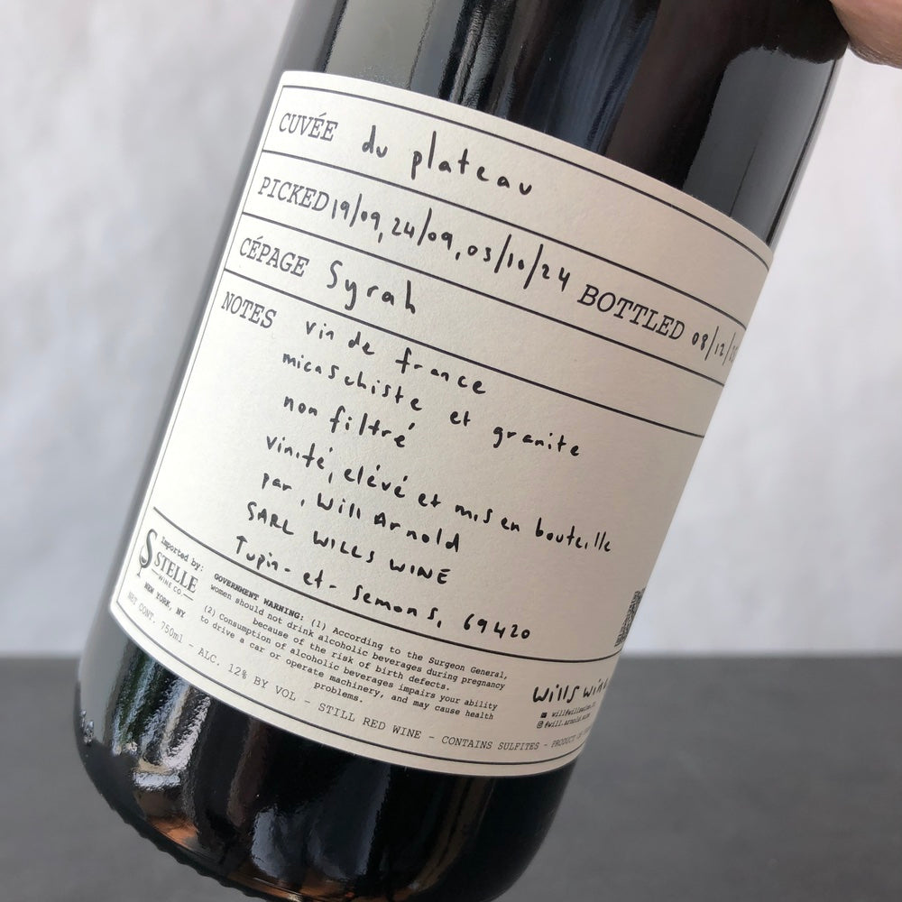 2024 Wills Wine Syrah VDF, France