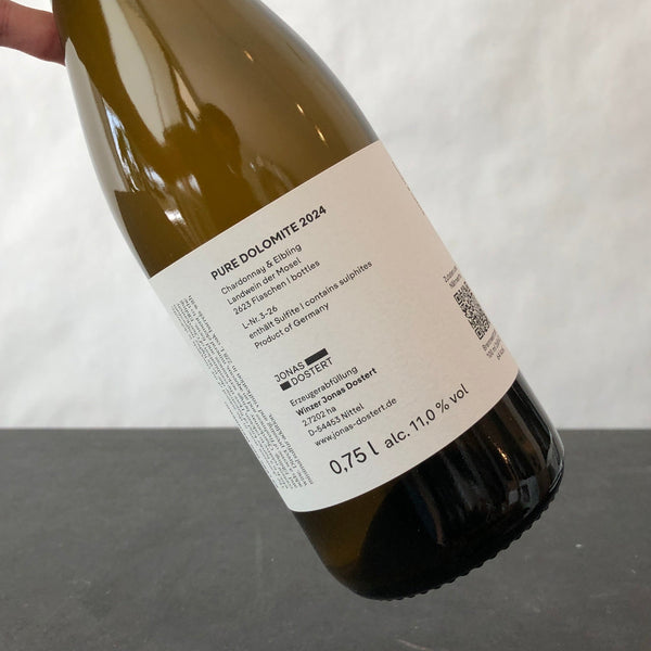 2024 Jonas Dostert 'Pure Dolomite' (Chardonnay/Elbling), Mosel, Germany