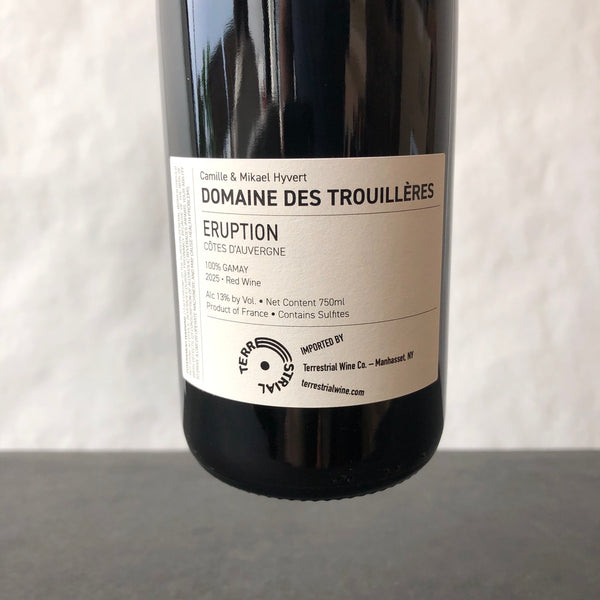 2025 Domaine Des Trouillères 'Eruption 'Les Petites Trouillères, Auvergne, France