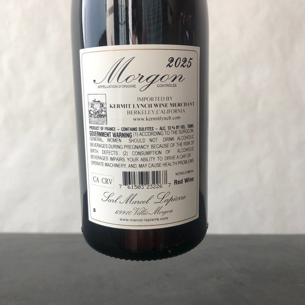 2025 Domaine Marcel Lapierre 'Cuvee Marcel Lapierre', Beaujolais, France