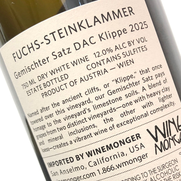 2025 Fuchs-Steinklammer 'Klippe' Gemischter Satz Vienna, Austria
