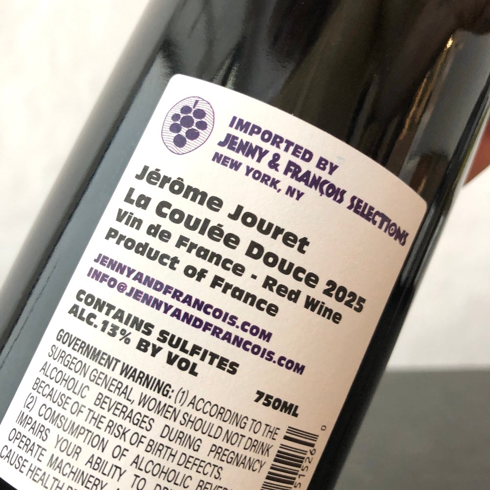2025 Jerome Jouret, Coulée Douce (Syrah), Ardeche, France