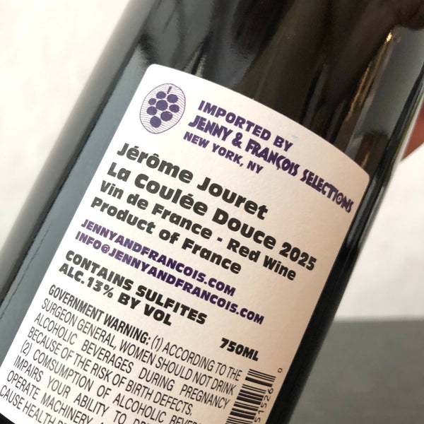 2025 Jerome Jouret, Coulée Douce (Syrah), Ardeche, France